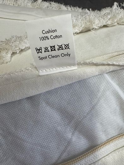J-Line pillow cushion - 100% cotton