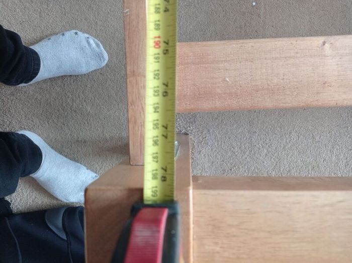 king bed frame light oak