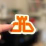 Dublin Bus Retro Glossy Sticker 2-Pack Image 3