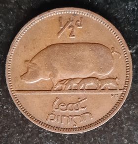 Ireland 1943 Half Penny coin