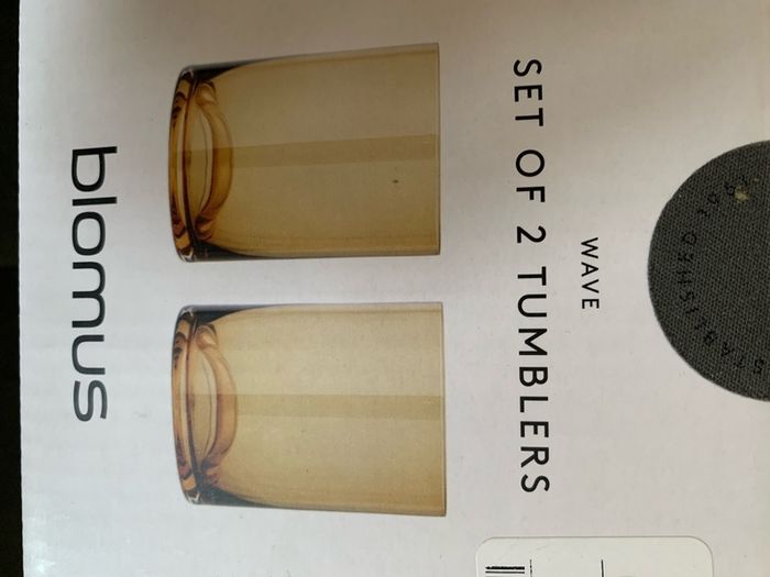 blomus tumblers x 2 Dull Gold (Boxed)