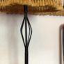 Vintage black Iron tall table lamp with shade Image 4