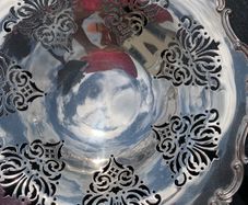 silver bon bon dish