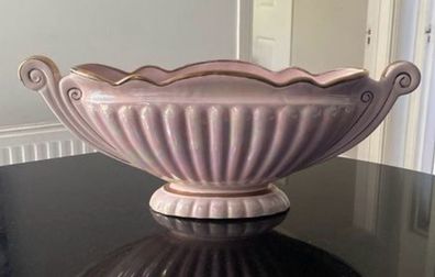 Large Sadler art Deco style  "Majestic" Pink Lustre Ware Gondola Mantle Vase