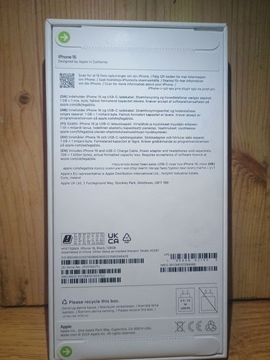 Iphone 16 128gb (brand New, Sealed)