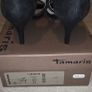 Heeled Suede Black Sandals New Image 3