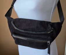 Corduroy waist bag