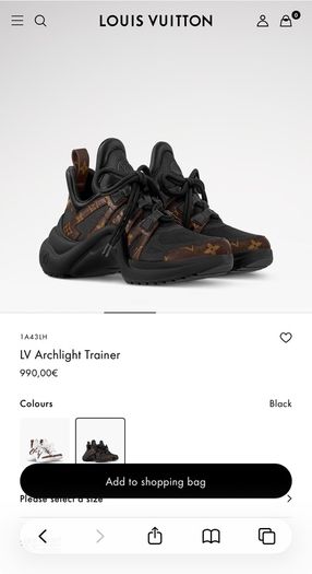 Louis Vuitton sneakers size 39