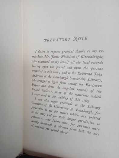 The Men of the Moss-Hags: Being a History of Adventure Taken From the Papers of William Gordon of Earlstoun in Galloway and Told Over Again by S. R. Crockett (HQ347)