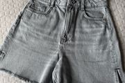 Zara Womens  Grey Denim Shorts Size 34
