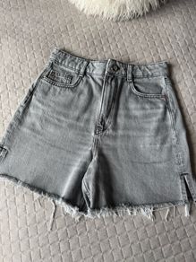 Zara Womens  Grey Denim Shorts Size 34