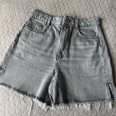 Zara Womens  Grey Denim Shorts Size 34