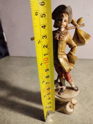 Rare find Vintage Depose Italy Shepherd Boy on a Pedestal with Dog Figurine by Fontanini, 277 Polymer Resin Collectible Figurine Collection.