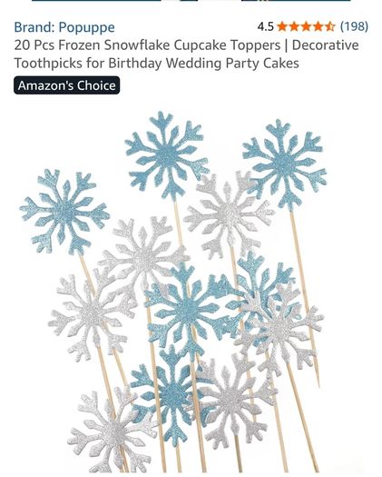 22 Frozen cake or cup cakes decorations