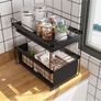 2 Tier Under Sink Sliding Cupboard Drawer Shelf (small size) Image 5