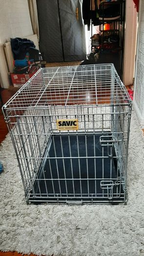 dog cage, dog plastic bed