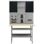 Workbench with Three Wall Panels and One Cabinet Image 3