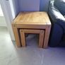 REDUCED Solid Oak nest of tables Image 3