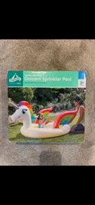 CAROUSEL Splash and Play Unicorn Sprinkler Pool - 163 x 127 cm