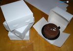 Lot of 10 Cake Boxes bakery birthday cup cake paper eco friendly SIZE 6x6x3 inches 15.5x15.5x7.5cm