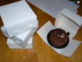 Lot of 10 Cake Boxes bakery birthday cup cake paper eco friendly SIZE 6x6x3 inches 15.5x15.5x7.5cm