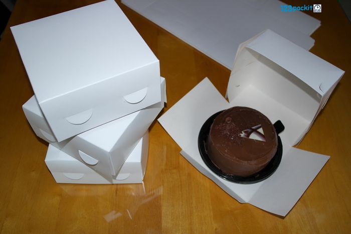 Lot of 10 Cake Boxes bakery birthday cup cake paper brand New SIZE Cake Box 7 x7 x 4'' /18 x 18 x 10 cm