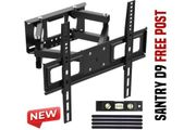 TV Wall Mount Bracket for 26-65 Inch Flat &amp; Curved TVs Swivel Tilt Extend up to 35kg Max. VESA: 400x400mm