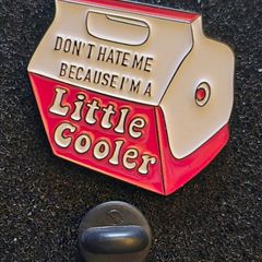 A little cooler !pin back badge.