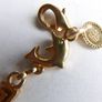 Vintage 24K GF Gold Filed Bracelet Bangle with Dolphins length 8" - 11,33g Image 6