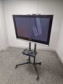 Plasma TV + Presentation Stand
