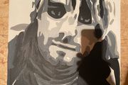 painting of Kurt cobain from nirvana