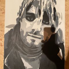 painting of Kurt cobain from nirvana