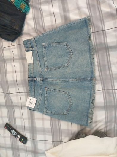 Denim mini skirt size 14