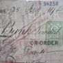 Vintage Cheque from The National Bank Limited, Dun Laoghaire Branch, dated August 25, 1943 Image 6