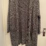 Grey oversized long cardigan size 10-12 Image 2