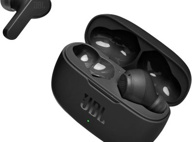 JBL Wave 200TWS Wireless in-Ear Headphones-Bluetooth Headphones with Deep Bass Sound and IPX2 Water Resistance, Complete with Charging case (New)