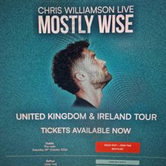 Chris Williamson ticket VIP