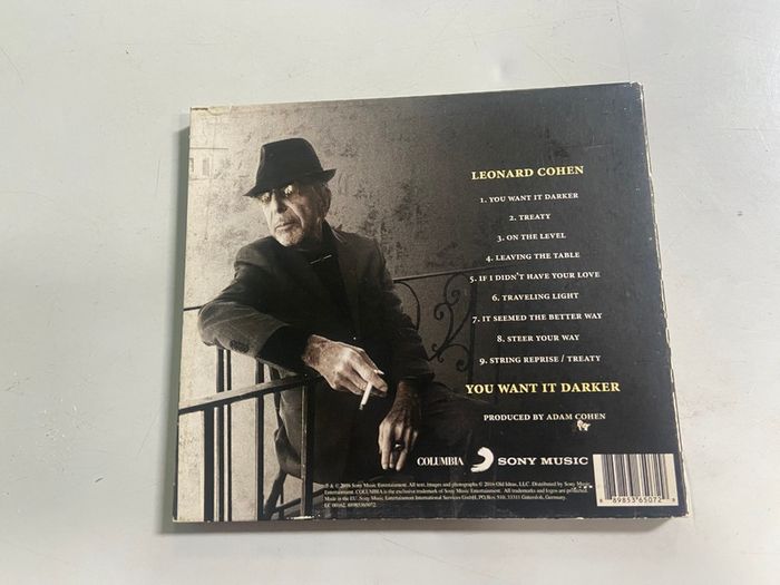 Leonard Cohen Want It Darker CD