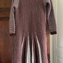 Dark Red & White Woolen Cardigan Lee-Carlo Image 2