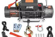 13500 LBS Electric Winch 12V 6120KG 13500LBS For 4X4 92FT Synthetic Trailer Ropes Towing Strap