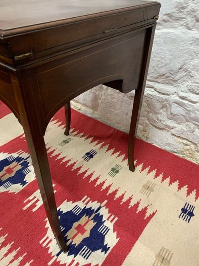 Antique Georgian Mahogany Writing Table or Ladies Desk.