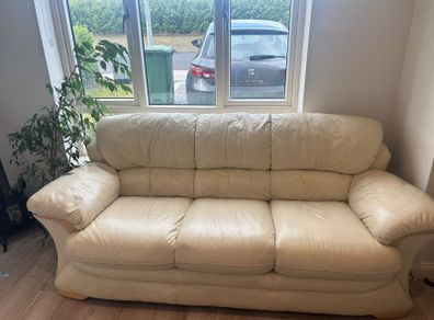 3 Seater Leather Couch