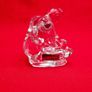 Dolce Verre. Figurine of a Woman with a Bun, solid lead crystal, glass paperweight. Ornament Image 8