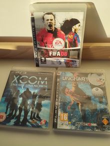 PS3 Game Bundle FIFA 08 XCOM  Uncharted