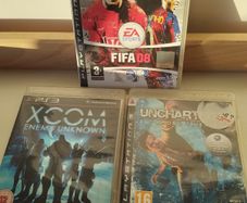 PS3 Game Bundle FIFA 08 XCOM  Uncharted