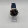 Swatch Irony Stainless Steel Quartz Watch Blue Leather Strap Date 46mm Image 6