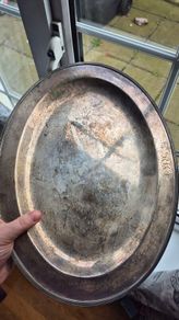 medium sized Silver plated oval serving