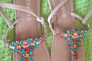 Diamante thong sandals