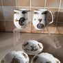 Royal Tara "Book of Kells Design 2 Mugs &; 3 Shell shaped Dishes Image 3