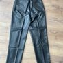 Black leather style trousers Image 6
